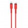 Кабель Hoco X59 Victory PD Type-C to Lightning 20W/3A Red 1m