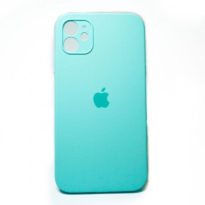 Оригинальный силиконовый чехол для iPhone 11 Оливковый FULL (SQUARE SHAPE)