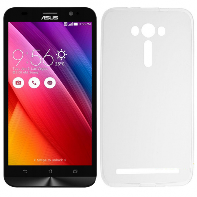 Чохол Ultra Thin Silicone Remax 0.2 mm для Asus Zenfone 2 Laser (5.5"-ZE550KL) Білий