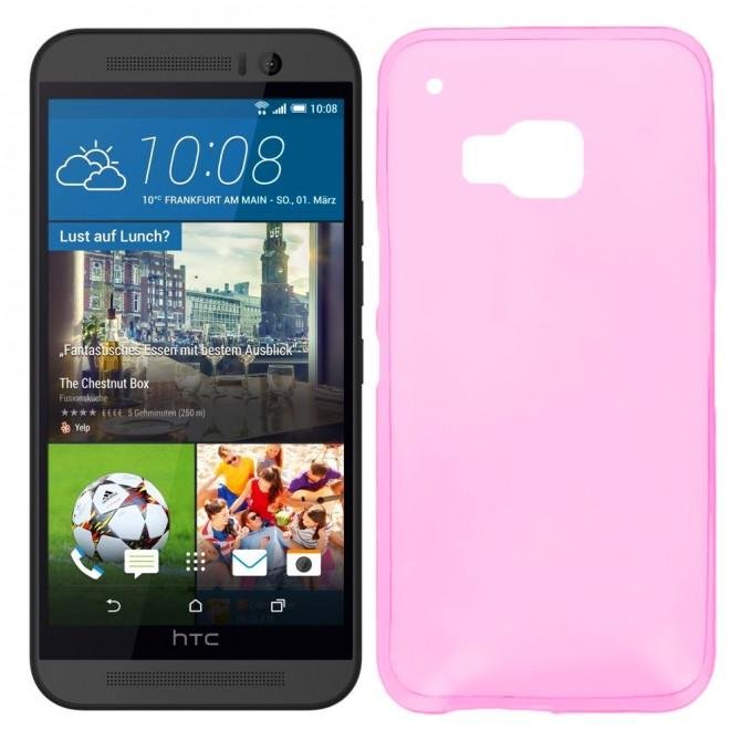 Чохол Ultra Thin Silicone Remax 0.2 mm для HTC One (M9/M9s) Рожевий