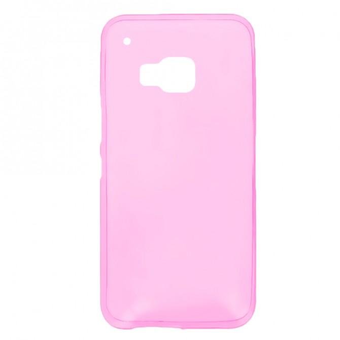 Чохол Ultra Thin Silicone Remax 0.2 mm для HTC One (M9/M9s) Рожевий-1
