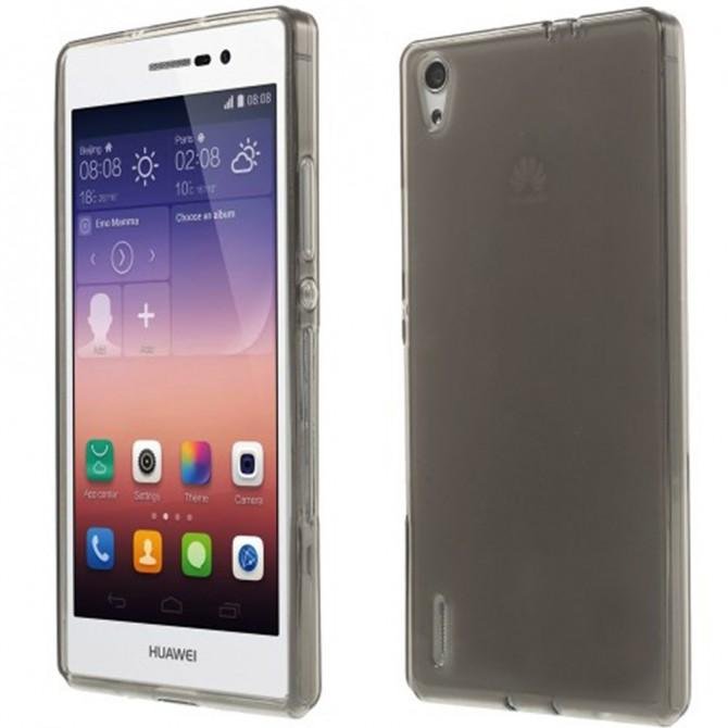 Чехол Ultra Thin Silicone Remax 0.2 mm для Huawei P7 Чёрный