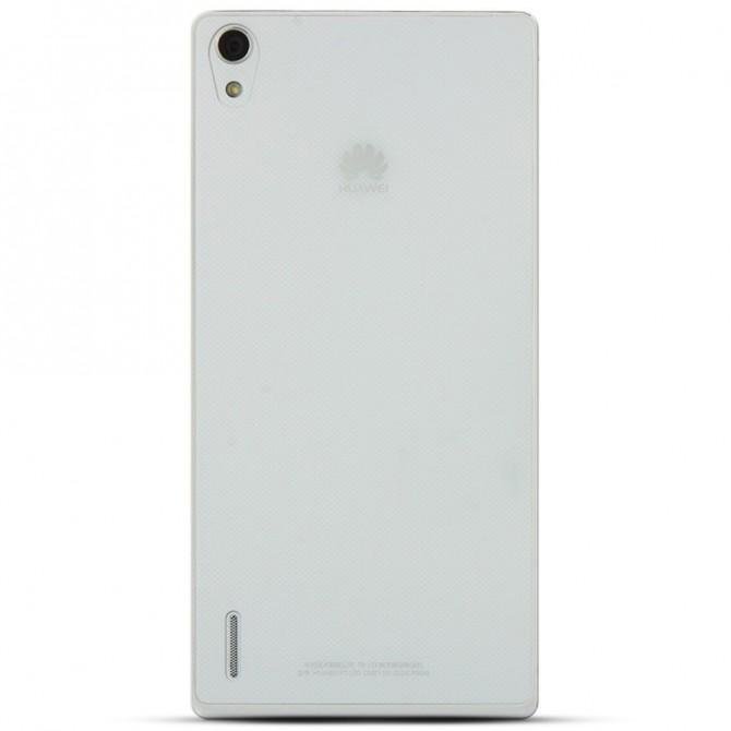 Чехол Ultra Thin Silicone Remax 0.2 mm для Huawei P7 White-1