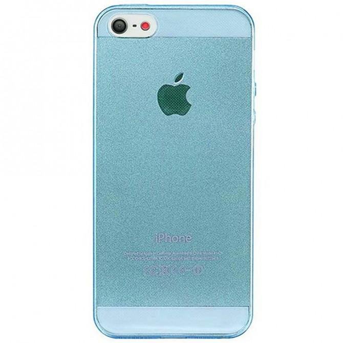 Чохол Ultra Thin Silicone Remax 0.2 mm для iPhone 5 Синій-1