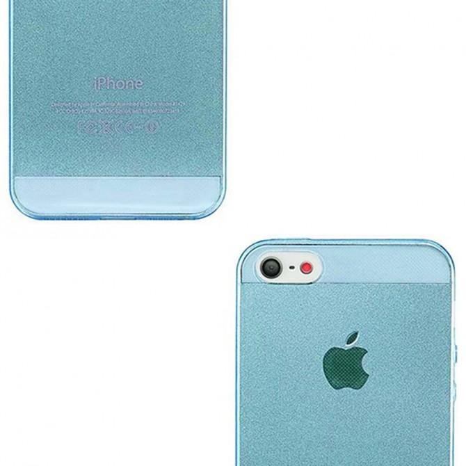 Чохол Ultra Thin Silicone Remax 0.2 mm для iPhone 5 Синій-3