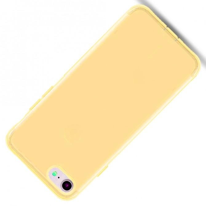 Чехол Ultra Thin Silicone Remax 0.2 mm для iPhone 7 Gold-2