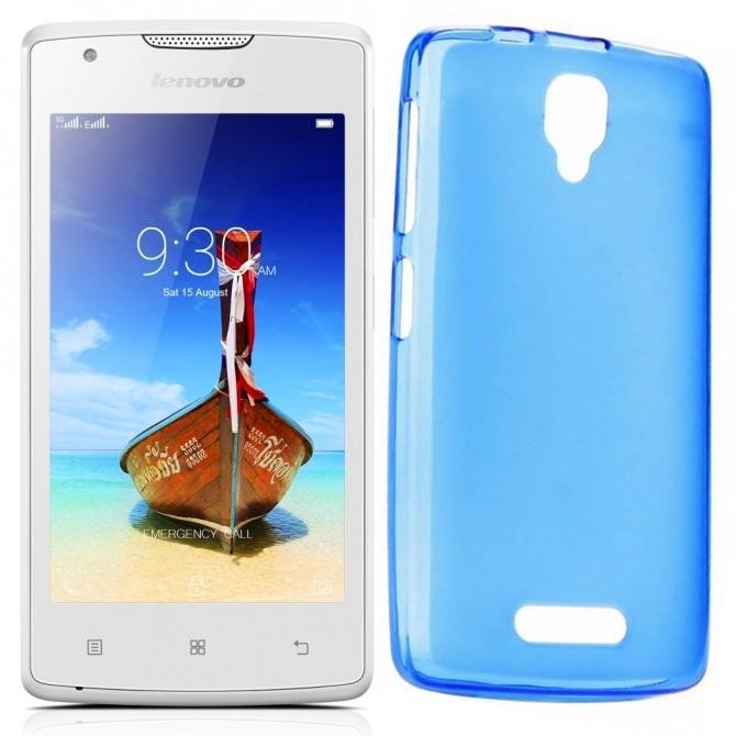 Чехол Ultra Thin Silicone Remax 0.2 mm для Lenovo A1000 Blue