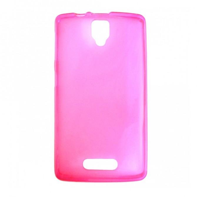Чехол Ultra Thin Silicone Remax 0.2 mm для Lenovo A1000 Pink-1