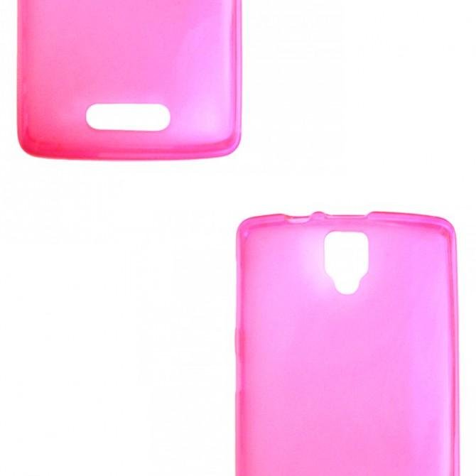 Чехол Ultra Thin Silicone Remax 0.2 mm для Lenovo A1000 Pink-3