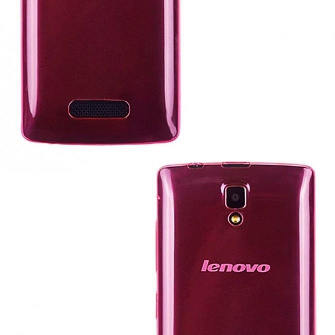 Чехол Ultra Thin Silicone Remax 0.2 mm для Lenovo A2010 Pink-3