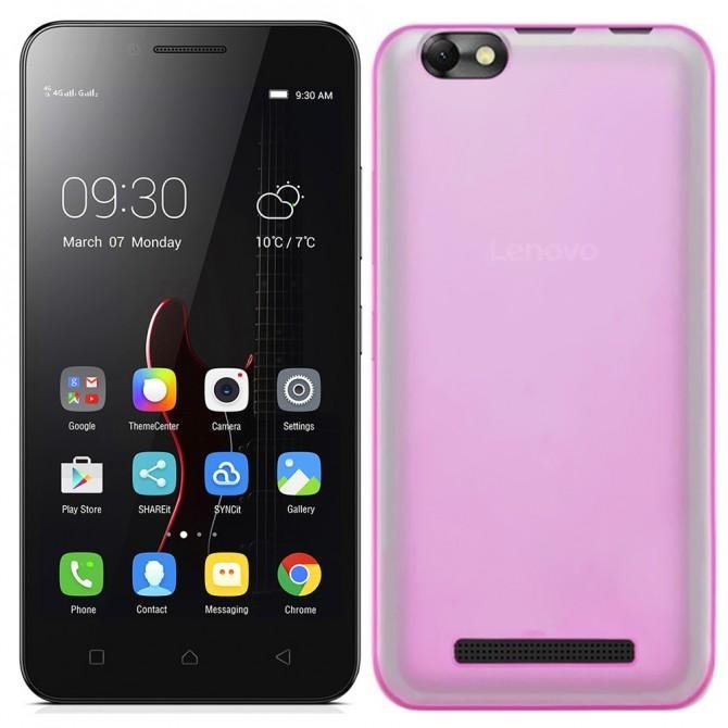 Чехол Ultra Thin Silicone Remax 0.2 mm для Lenovo A2020 (Vibe C) Pink