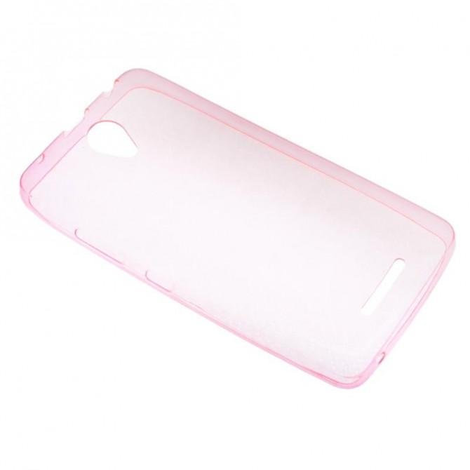 Чохол Ultra Thin Silicone Remax 0.2 mm для Lenovo A5000 Рожевий-1