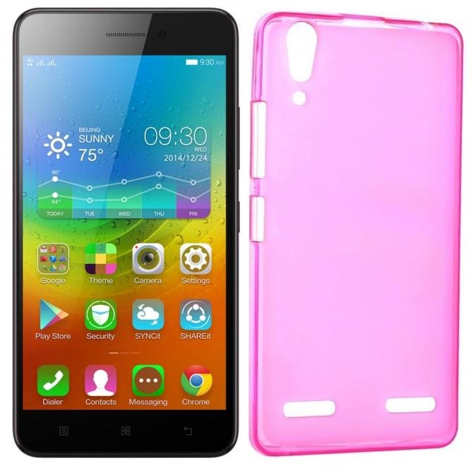 Чохол Ultra Thin Silicone Remax 0.2 mm для Lenovo A6000 Рожевий