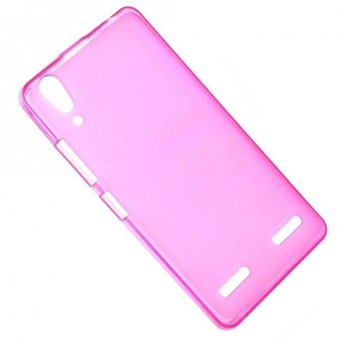 Чохол Ultra Thin Silicone Remax 0.2 mm для Lenovo A6000 Рожевий-1