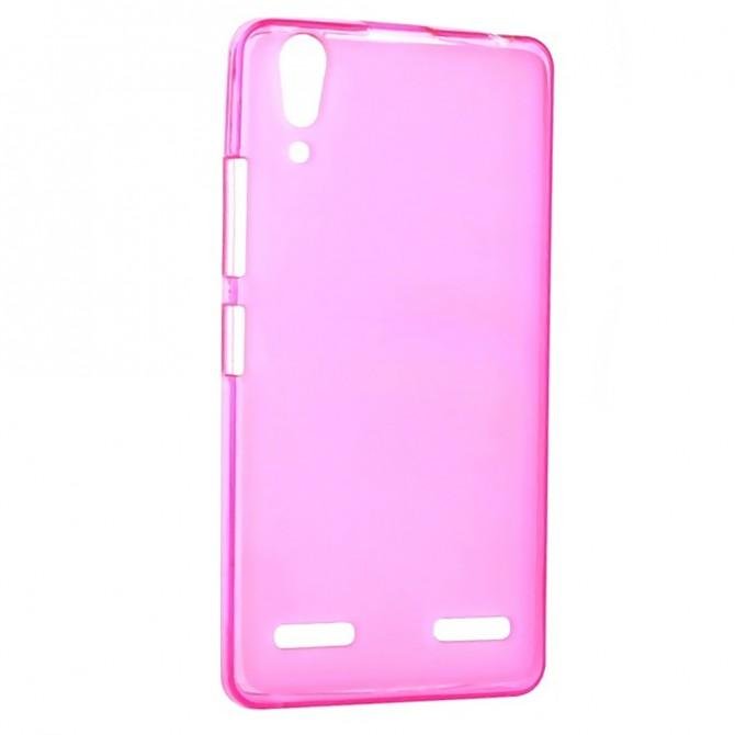 Чохол Ultra Thin Silicone Remax 0.2 mm для Lenovo A6000 Рожевий-2