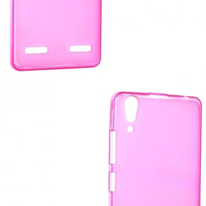 Чохол Ultra Thin Silicone Remax 0.2 mm для Lenovo A6000 Рожевий-3