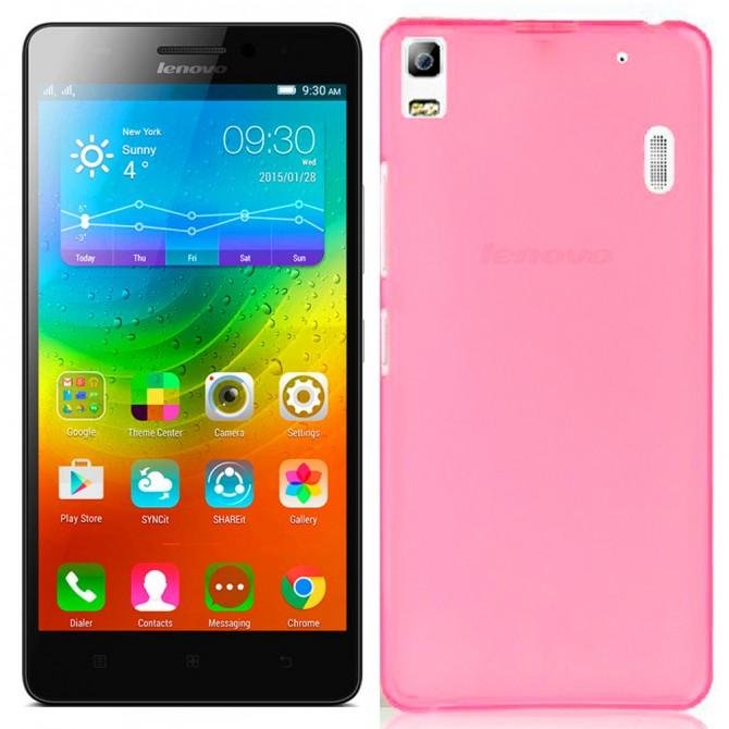 Чохол Ultra Thin Silicone Remax 0.2 mm для Lenovo A7000/K3 Note Рожевий