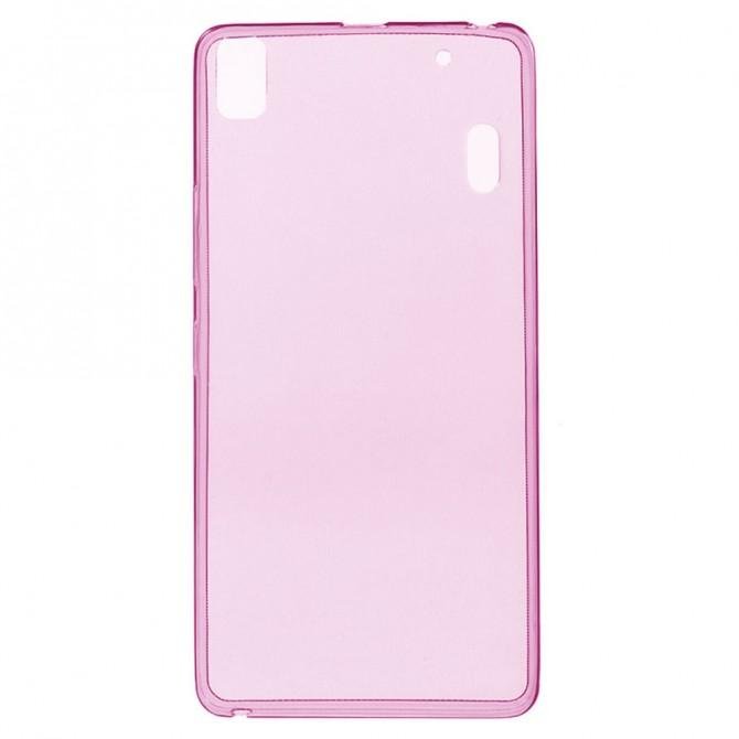 Чохол Ultra Thin Silicone Remax 0.2 mm для Lenovo A7000/K3 Note Рожевий-2