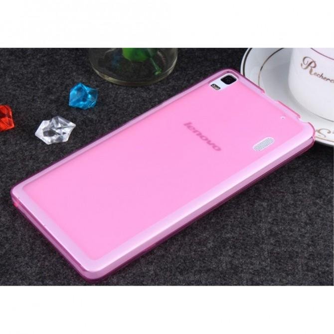 Чохол Ultra Thin Silicone Remax 0.2 mm для Lenovo A7000/K3 Note Рожевий-3