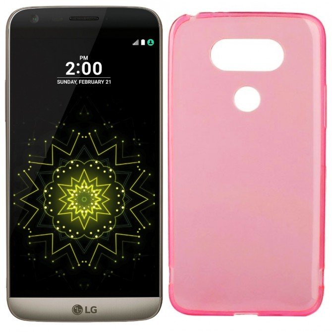 Чехол Ultra Thin Silicone Remax 0.2 mm для LG G5 Pink