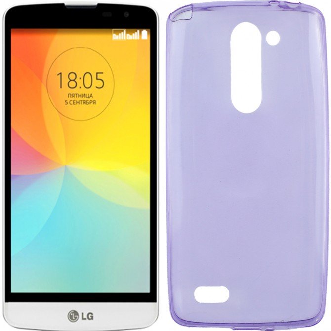 Чохол Ultra Thin Silicone Remax 0.2 mm для LG L BELLO/D331/D335 Фіолетовий
