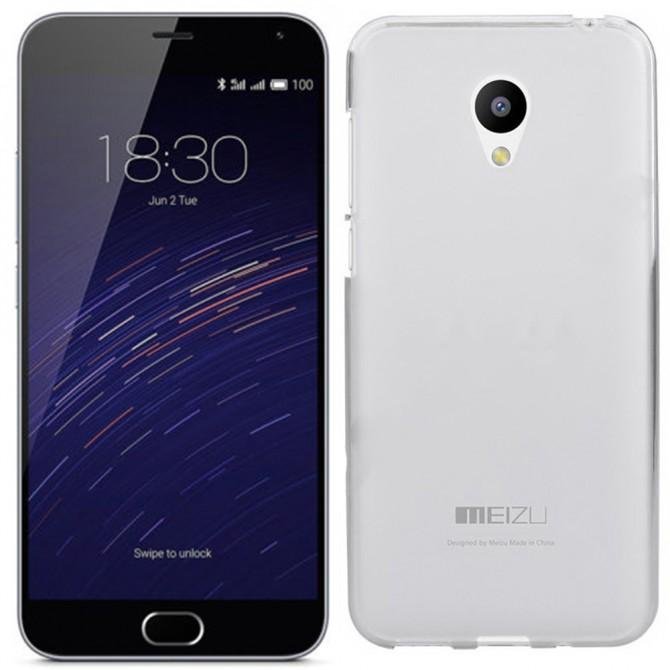 Чохол Ultra Thin Silicone Remax 0.2 mm для Meizu M2 Білий