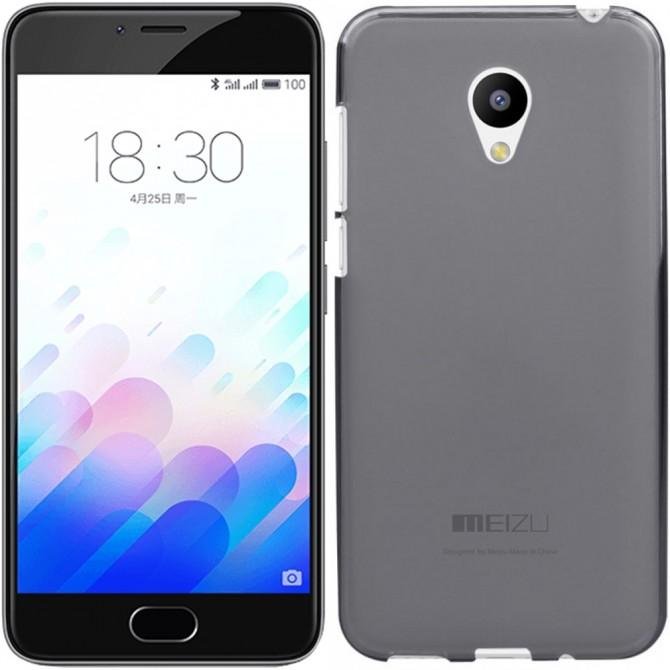 Чохол Ultra Thin Silicone Remax 0.2 mm для Meizu M3 Чорний