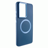 TPU чехол Bonbon Metal Style with MagSafe для Samsung Galaxy S24 Ultra Синий