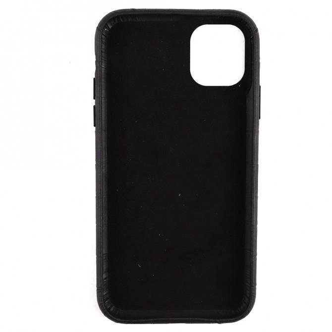 Чехол Leather Croc для Apple Iphone 11 Black-2