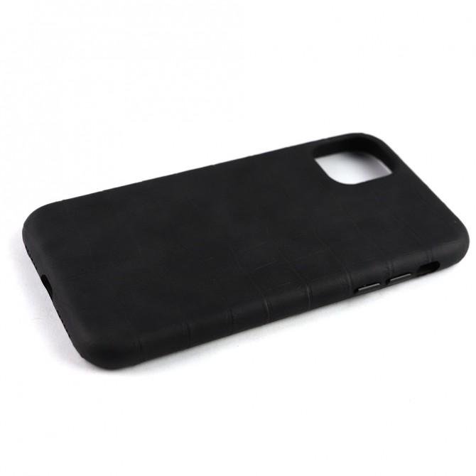 Чехол Leather Croc для Apple Iphone 11 Black-4