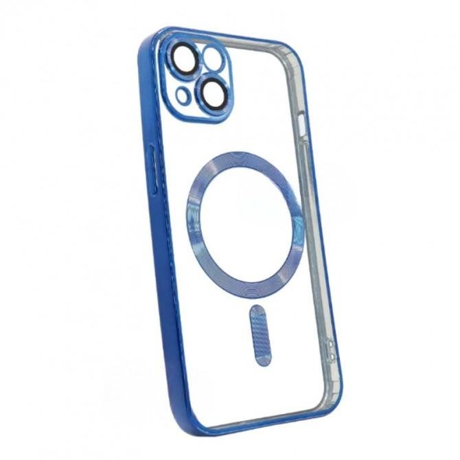 Силиконовый чехол SHINING with MagSafe для iPhone 13 Синий