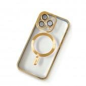 Чехол силиконовый MagSafe для Apple iPhone 11 Pro Gold