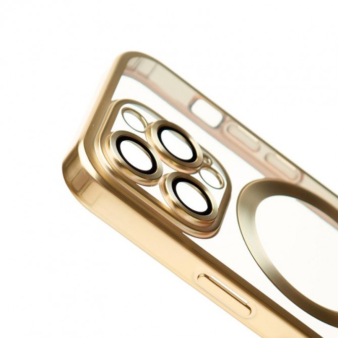 Чохол силіконовий MagSafe для Apple iPhone 11 Pro Gold-1