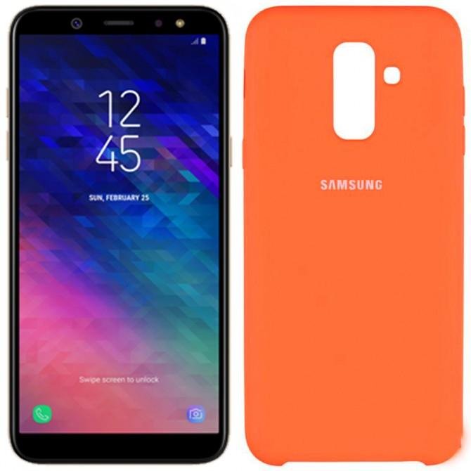 Чехол Soft Case для Samsung A605 Galaxy A6 Plus 2018 Оранжевый