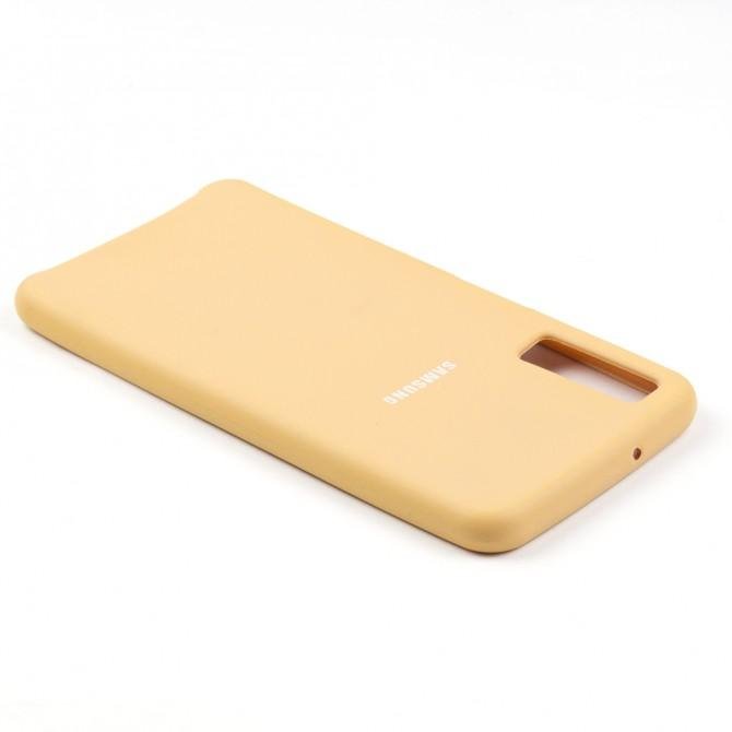 Чехол Soft Case для Samsung A750 Galaxy A7 2018 Золотой-3