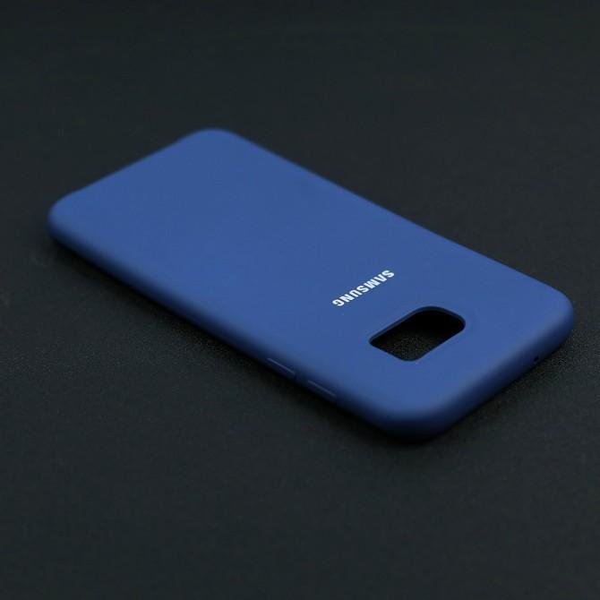 Чехол Soft Case для Samsung G935 Galaxy S7 Edge Темно Синий-3