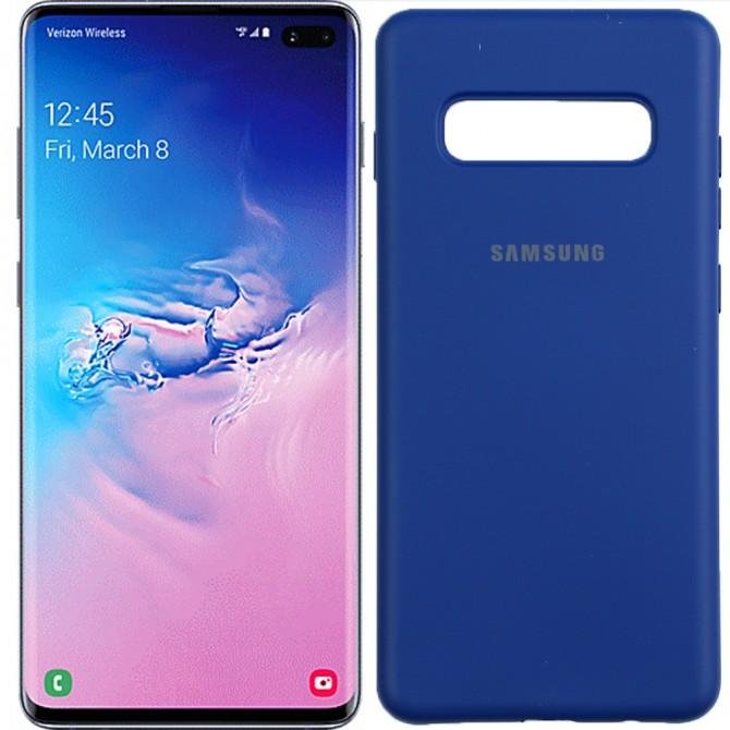 Чехол Soft Case для Samsung G975 Galaxy S10 Plus Темно Сини