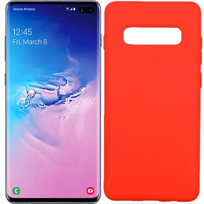 Чехол Soft Case для Samsung G975 Galaxy S10 Plus Оранжевый