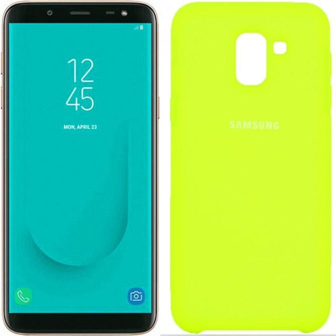 Чехол Soft Case для Samsung J6 2018 Лимонный