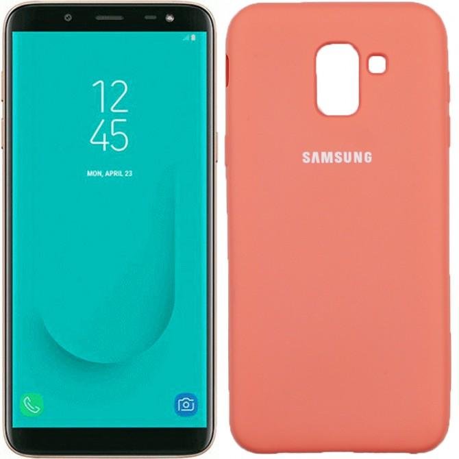 Чехол Soft Case для Samsung J6 2018 Розовый