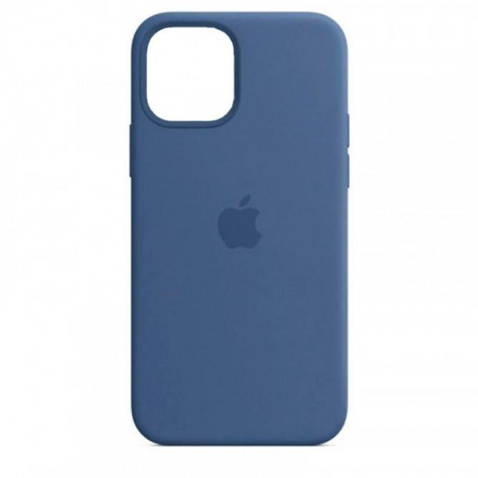 Оригинальный силиконовый чехол для iPhone 14 Pro Deep Lake Blue FULL