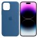 Оригинальный силиконовый чехол для iPhone 14 Pro Deep Lake Blue FULL
