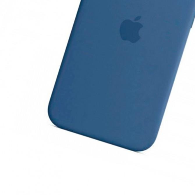 Оригинальный силиконовый чехол для iPhone 14 Pro Deep Lake Blue FULL-3