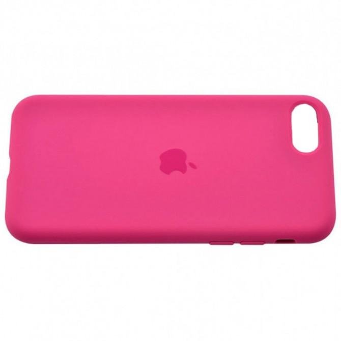 Оригинальный силиконовый чехол для iPhone 7/8 Plus Малиновый FULL-2