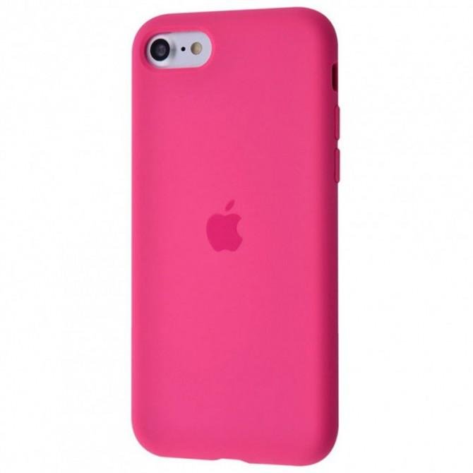 Оригинальный силиконовый чехол для iPhone 7/8 Plus Малиновый FULL-3