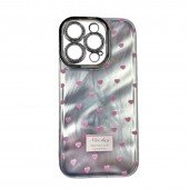 Чехол Shiny Gloss Hearts series for iPhone 14 Pro Pink Чехол Shiny Gloss Hearts series for iPhone 14 Pro Pink