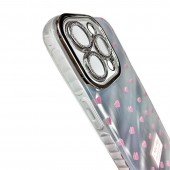 Чехол Shiny Gloss Hearts series for iPhone 14 Pro Pink Чехол Shiny Gloss Hearts series for iPhone 14 Pro Pink