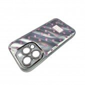 Чехол Shiny Gloss Hearts series for iPhone 14 Pro Pink Чехол Shiny Gloss Hearts series for iPhone 14 Pro Pink