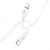 Кабель Hoco X87 Magic Silicone PD Type-C to Lightning White 1m