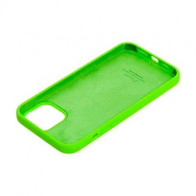 Оригинальный силиконовый чехол для iPhone 12 Pro Max Салатовый-2